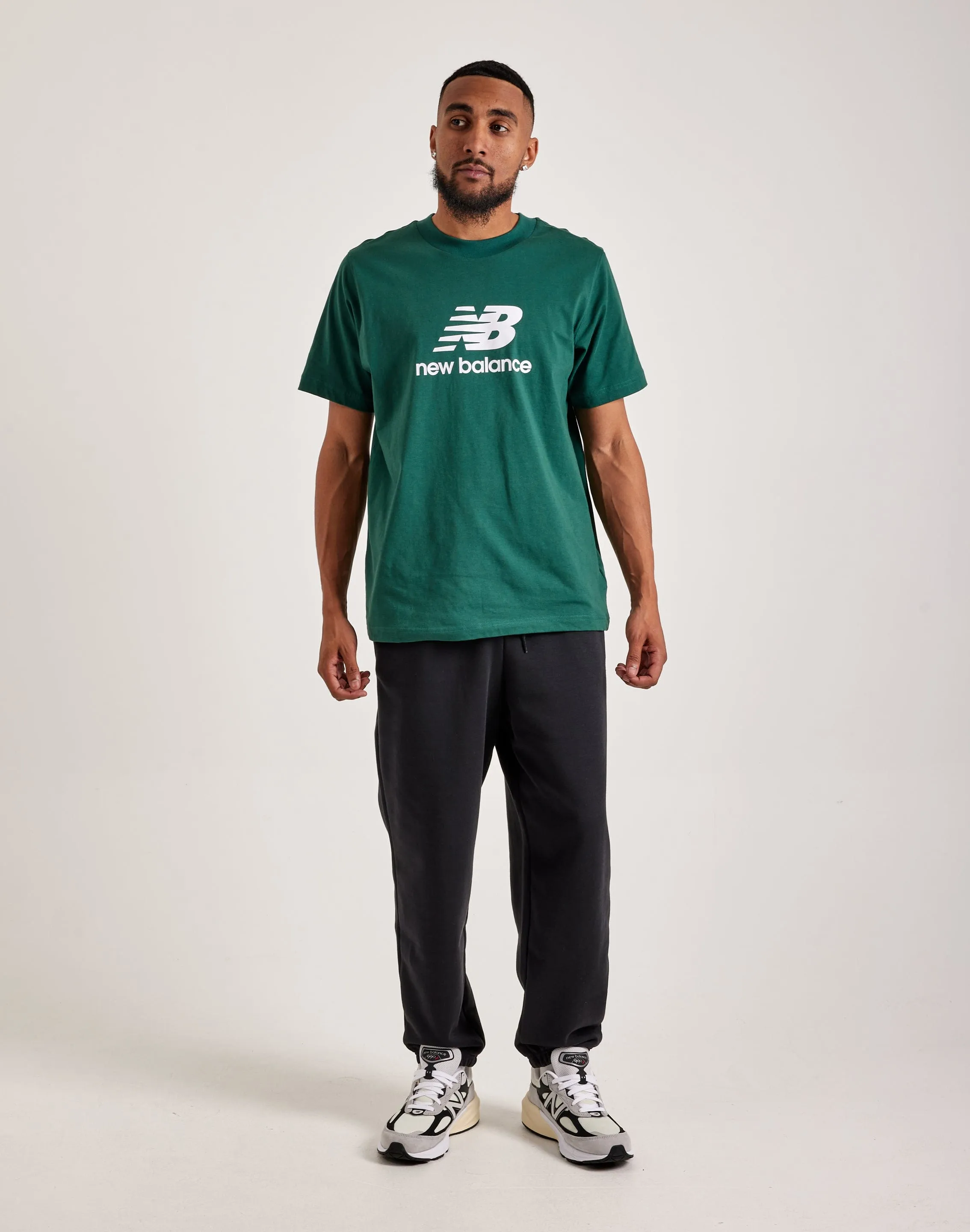 New Balance Essentials Stacked Logo Tee