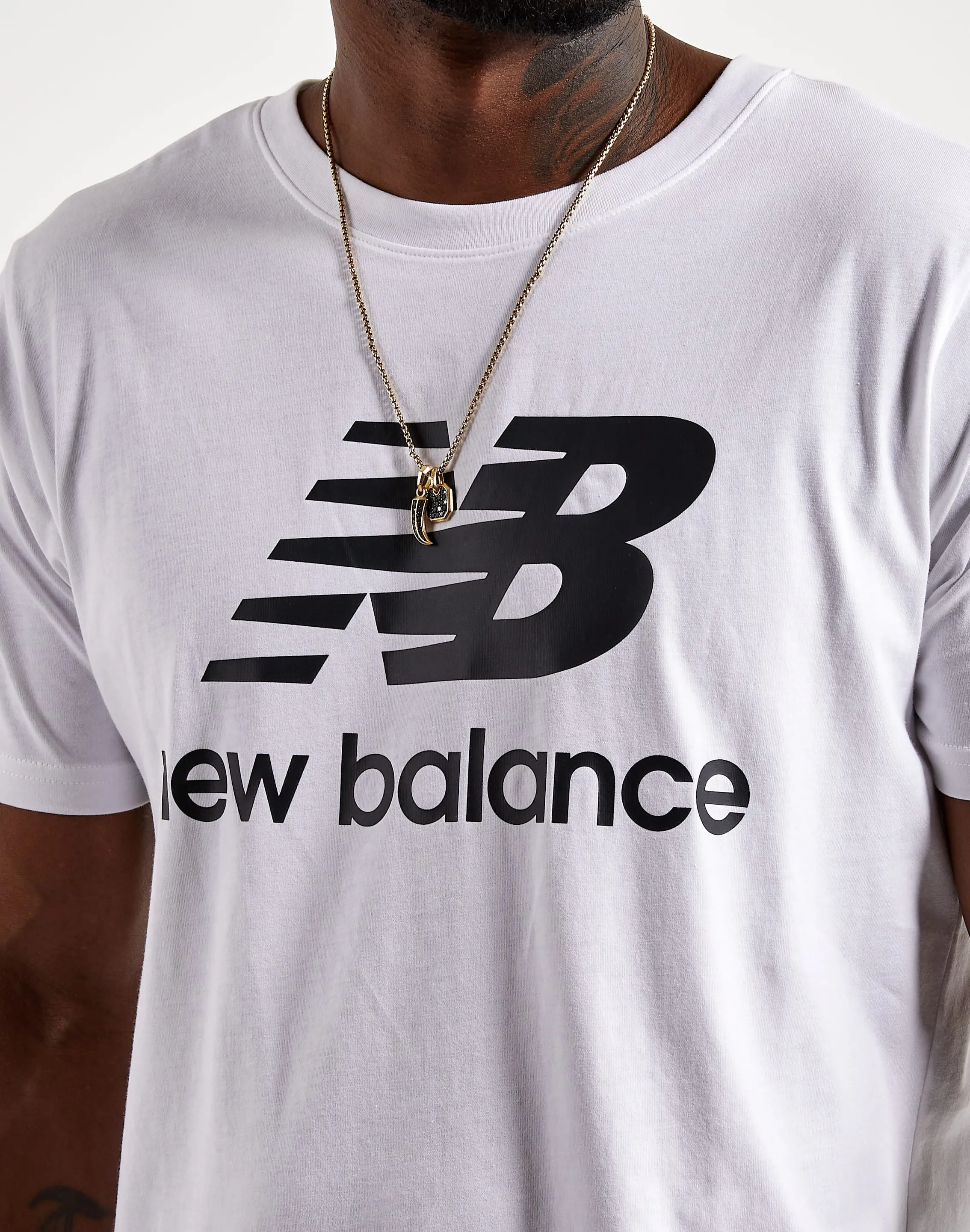 New Balance Essentials Stacked Logo Tee