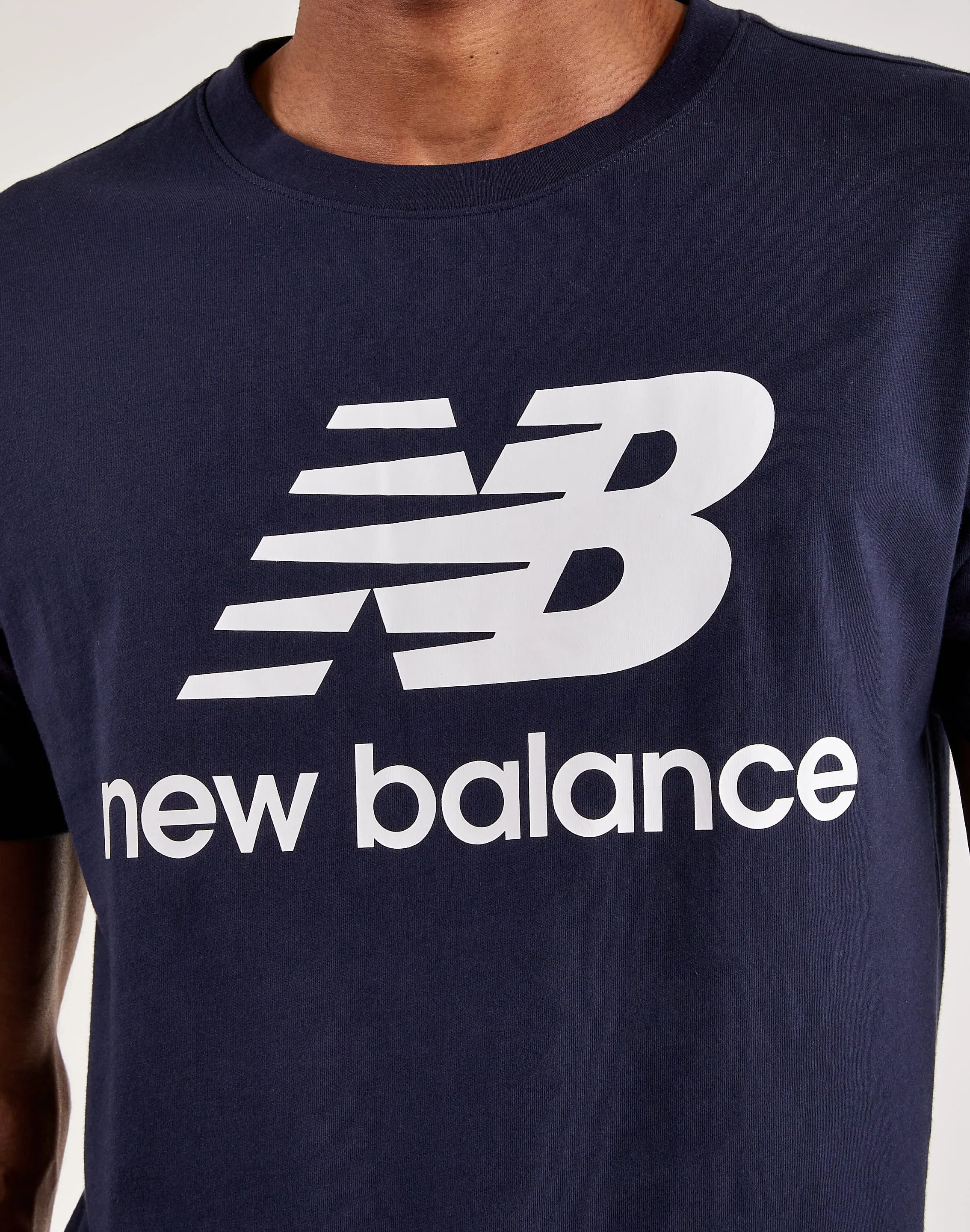 New Balance Essentials Stacked Logo Tee
