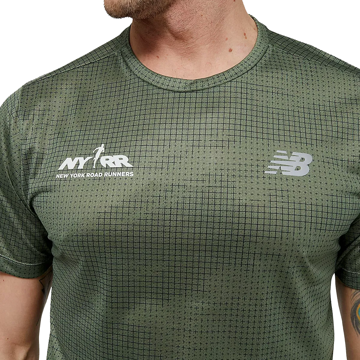 New Balance Men's Run For Life Printed Impact Run Short Sleeve