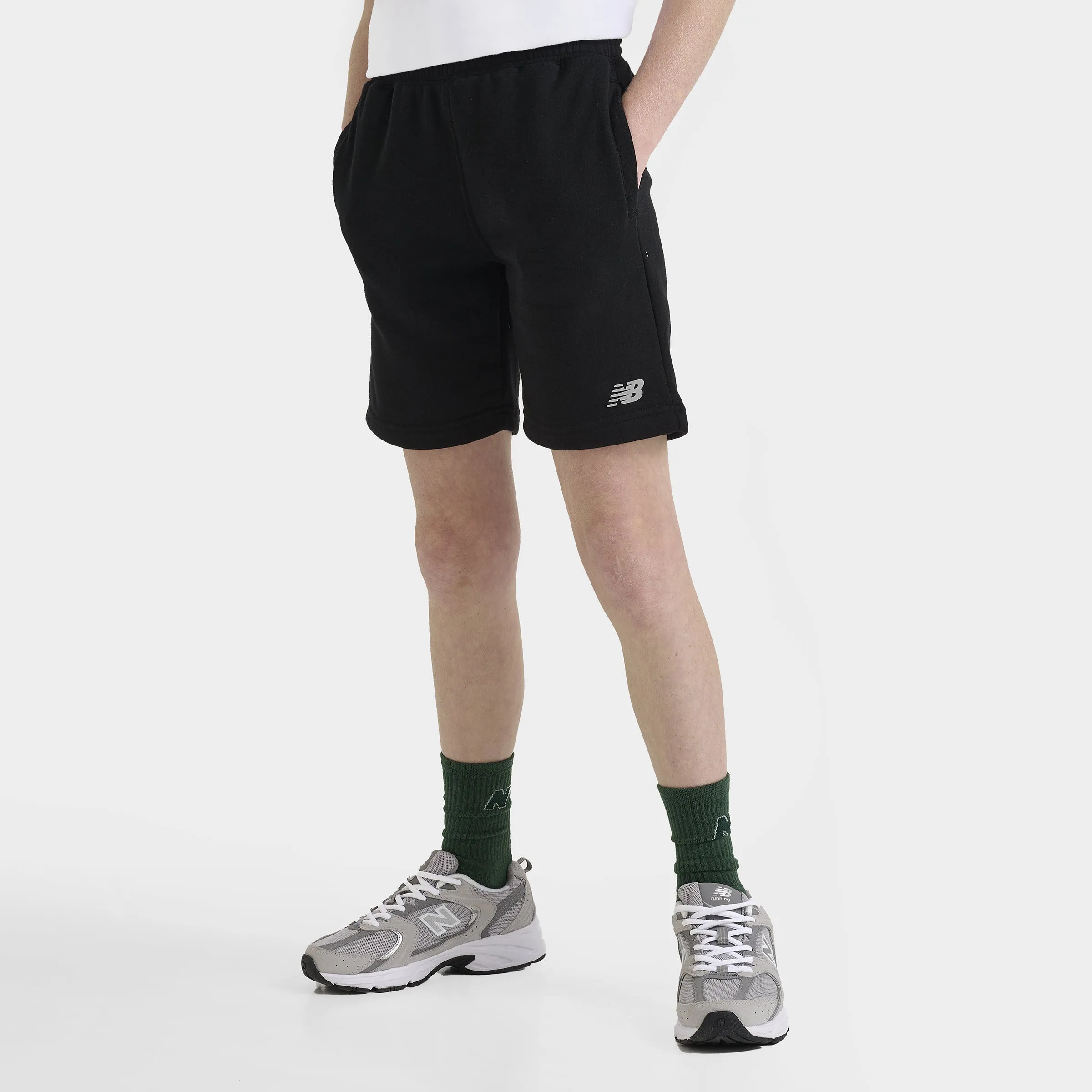 New Balance New Balance Junior Boys' Small Logo Shorts / Black