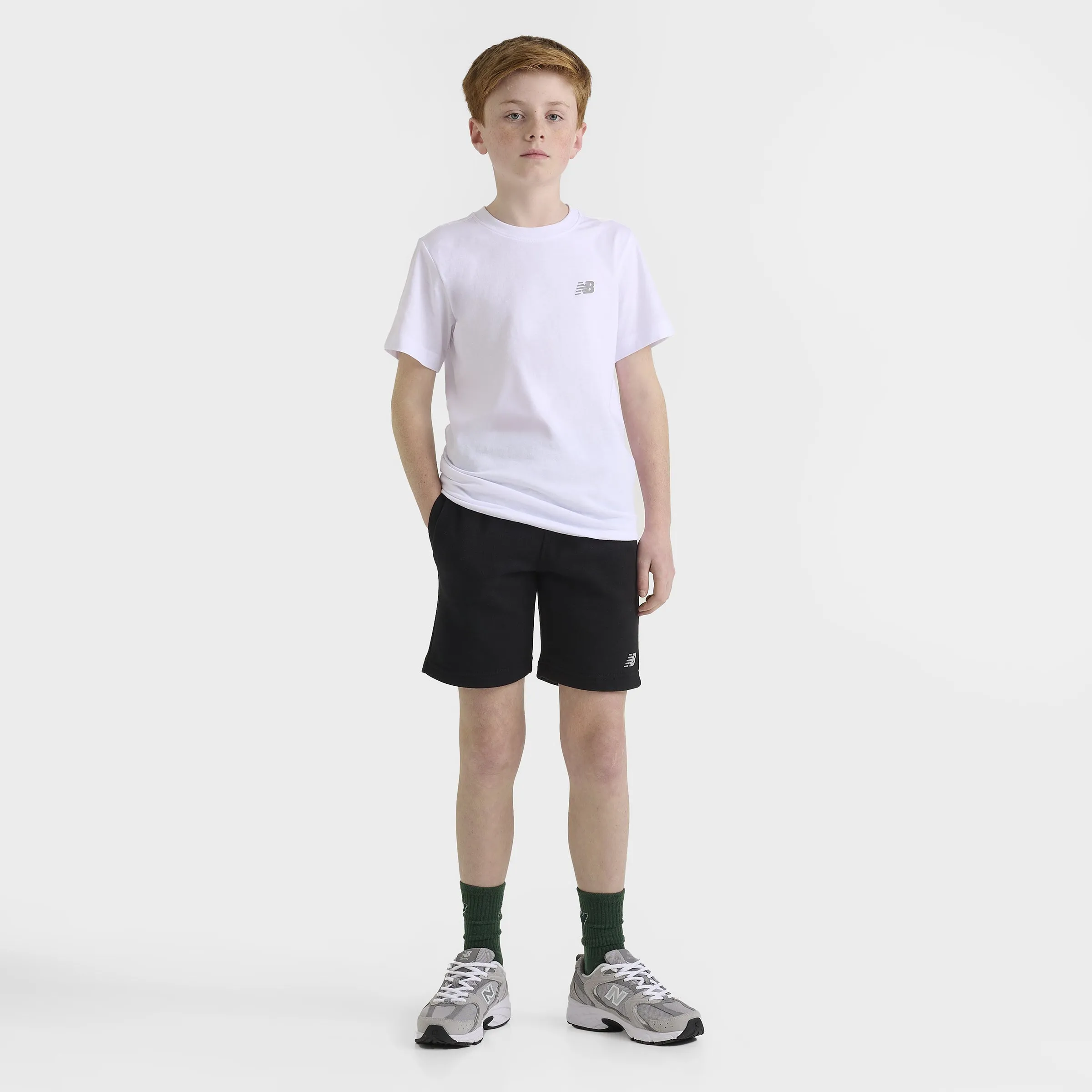 New Balance New Balance Junior Boys' Small Logo Shorts / Black
