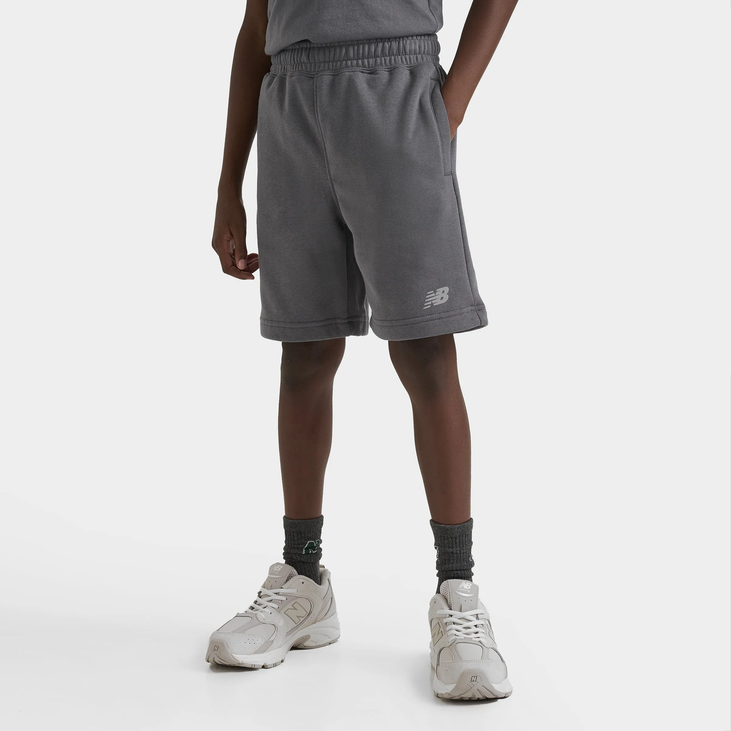 New Balance New Balance Junior Boys' Small Logo Shorts / Castle Rock
