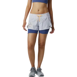 New Balance Women's Printed Impact 2-in-1 Short
