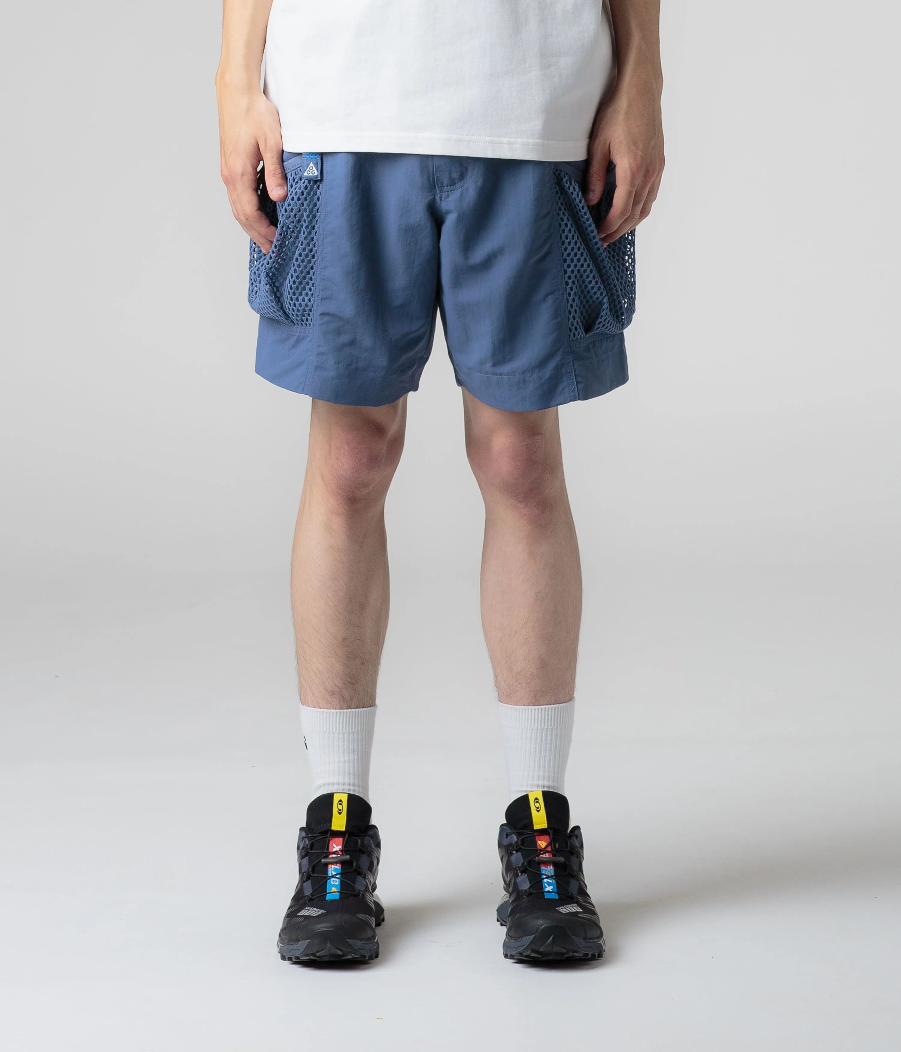 Nike ACG Snowgrass Cargo Shorts - Diffused Blue / Summit White Nike ACG Outdoor Clothing