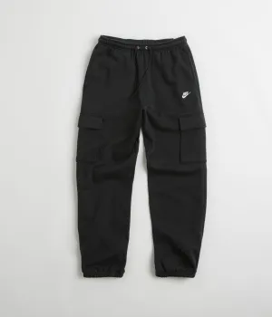 Nike Club Cargo Pants - Black / Black / White Nike Sportswears