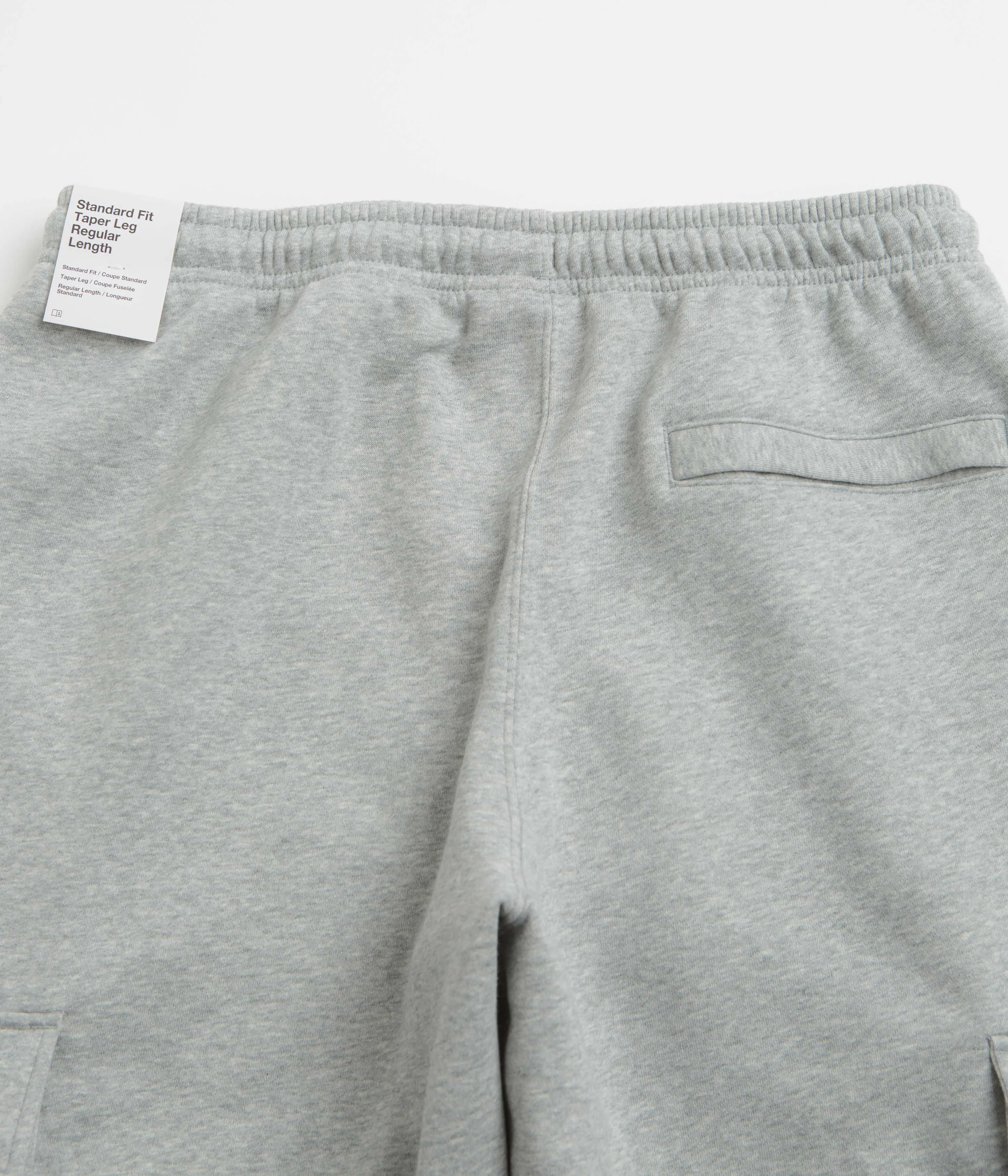 Nike Club Cargo Pants - Dark Grey Heather / Light Smoke Grey / White Nike Sportswears