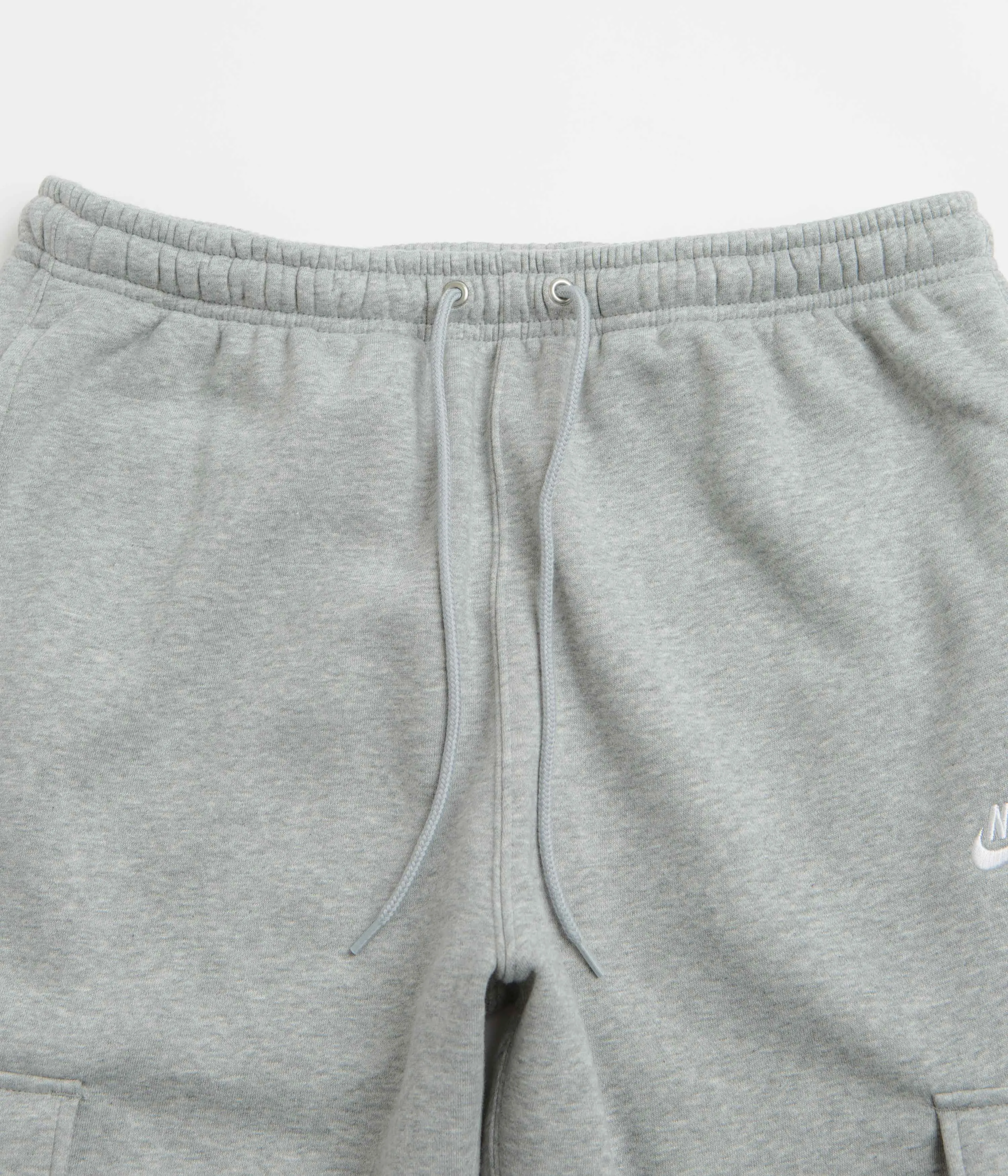 Nike Club Cargo Pants - Dark Grey Heather / Light Smoke Grey / White Nike Sportswears