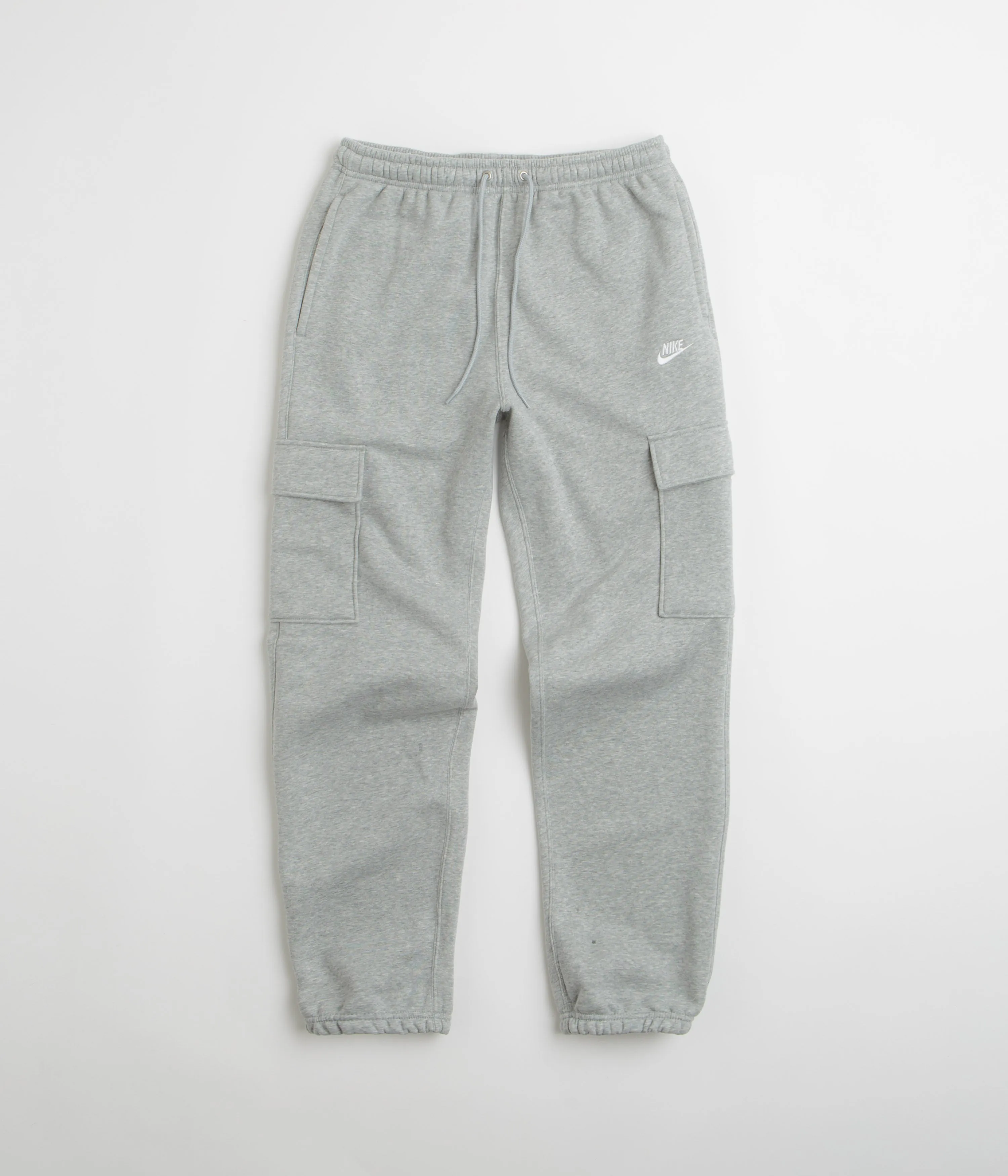 Nike Club Cargo Pants - Dark Grey Heather / Light Smoke Grey / White Nike Sportswears