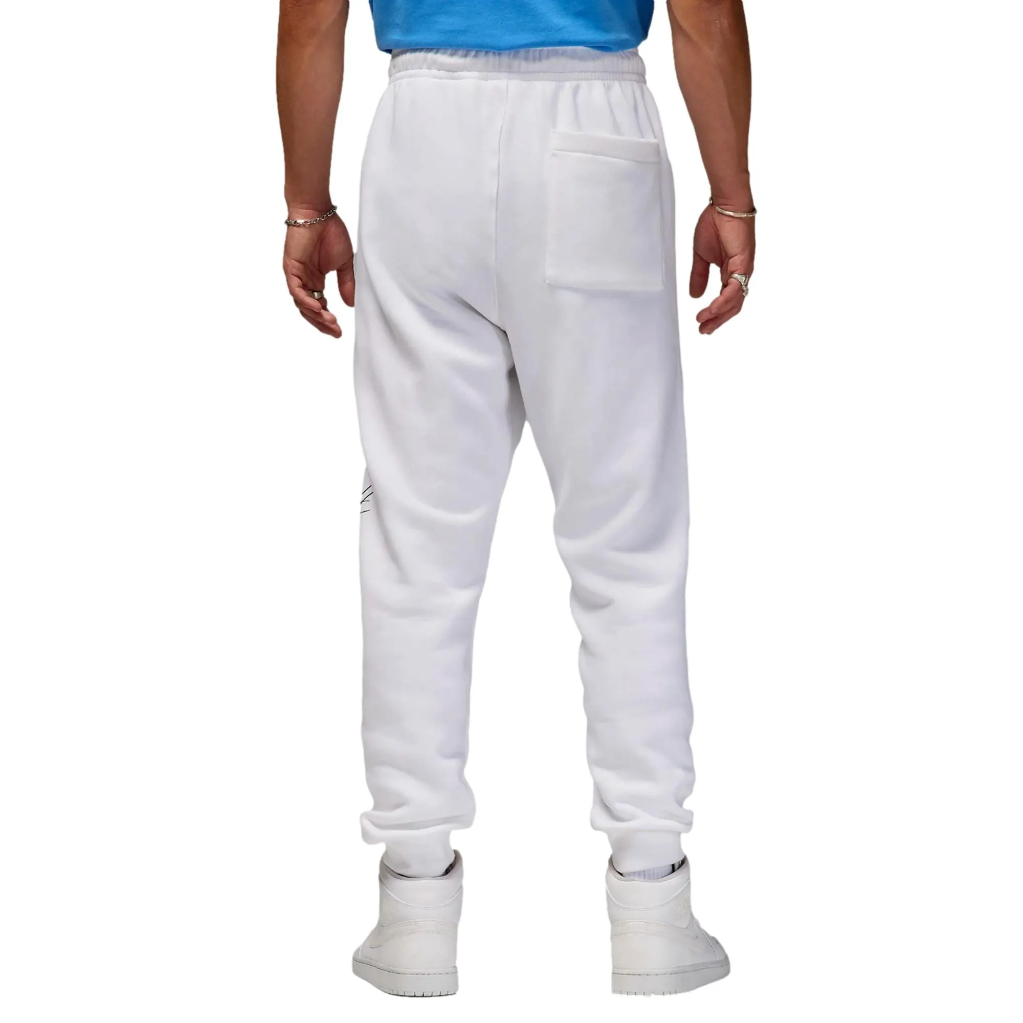 Nike Essential Fleece Baseline Pants White/Legend Blue  FD7345-100 Men's