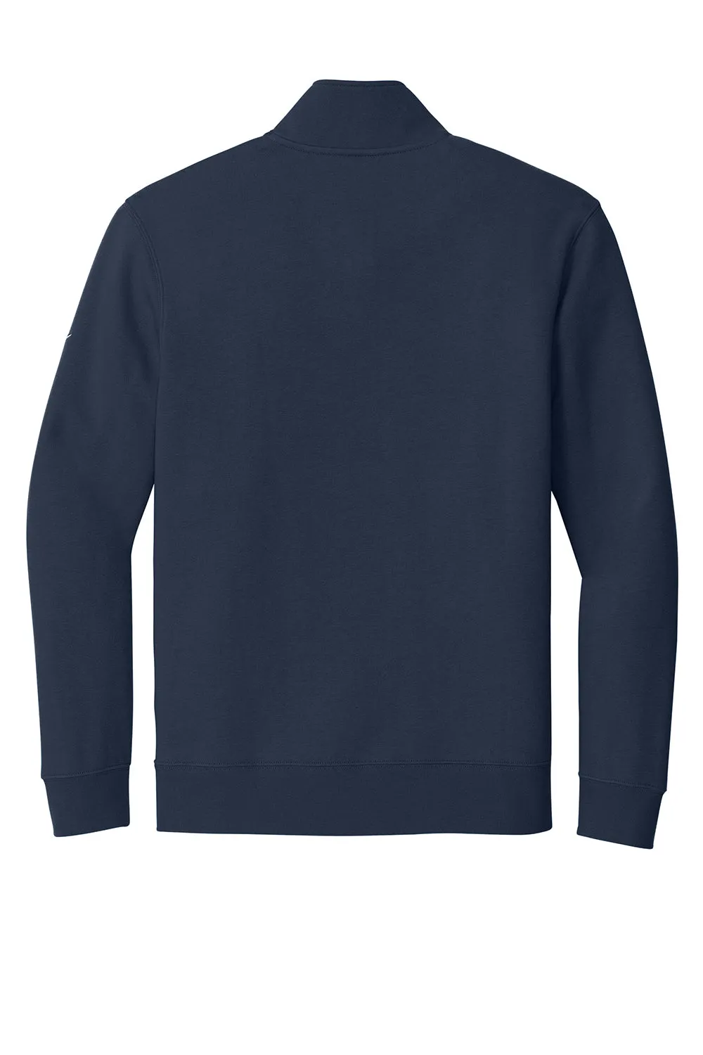 Nike Mens Club Fleece 1/4 Zip Sweatshirt w/ Pockets - Midnight Navy Blue