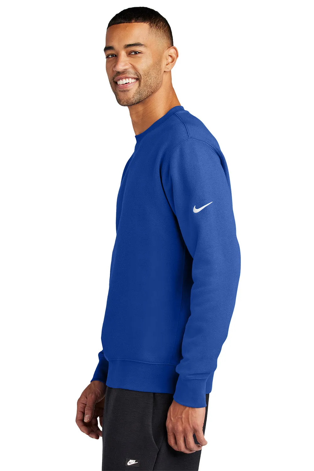 Nike Mens Club Fleece Crewneck Sweatshirt - Game Royal Blue