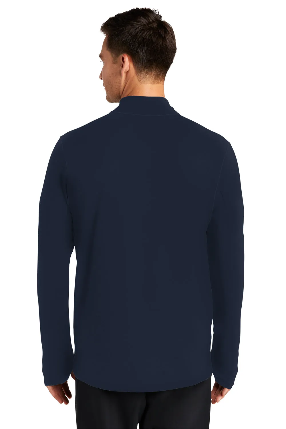 Nike Mens Element Dri-Fit Moisture Wicking 1/4 Zip Sweatshirt - Navy Blue