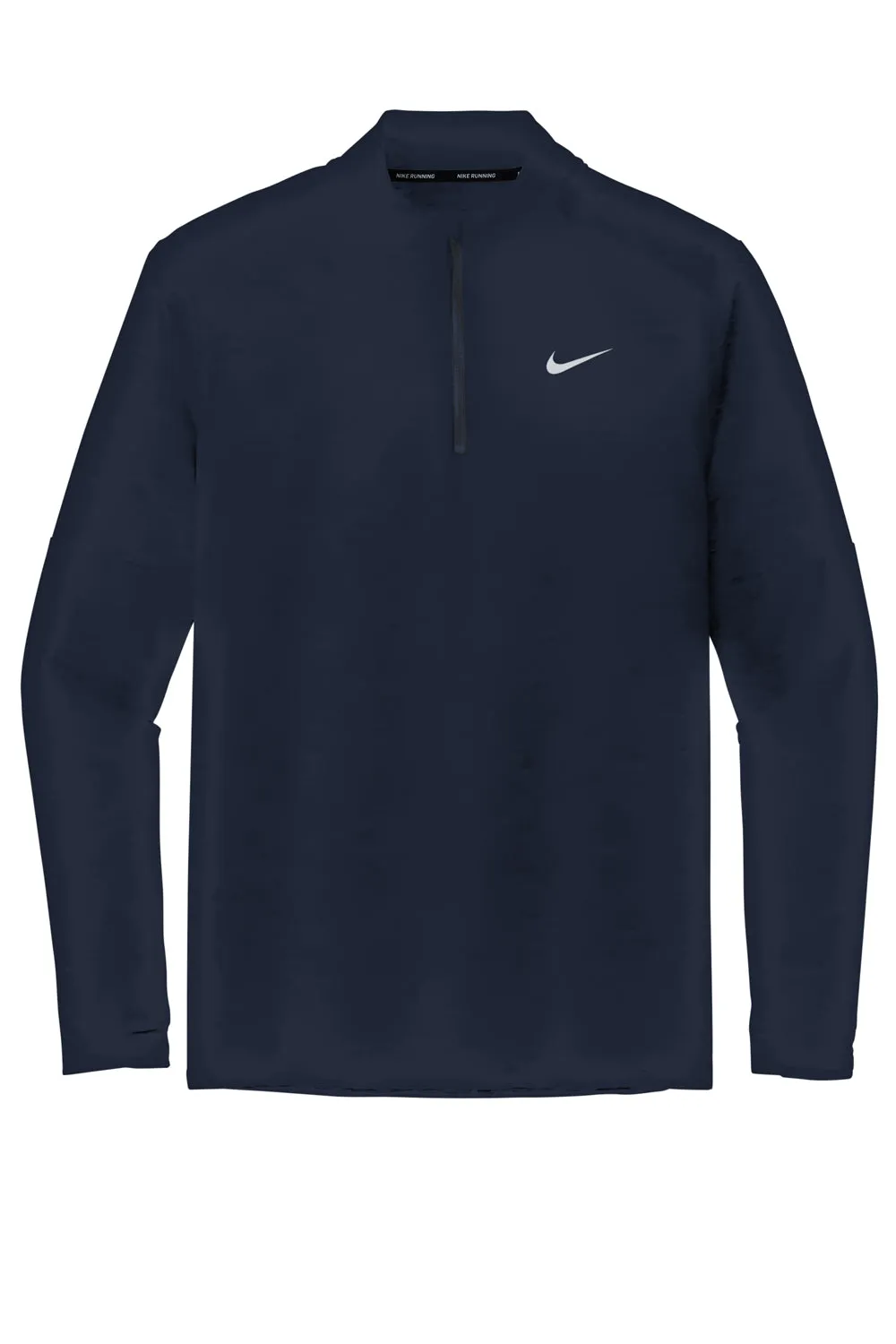 Nike Mens Element Dri-Fit Moisture Wicking 1/4 Zip Sweatshirt - Navy Blue