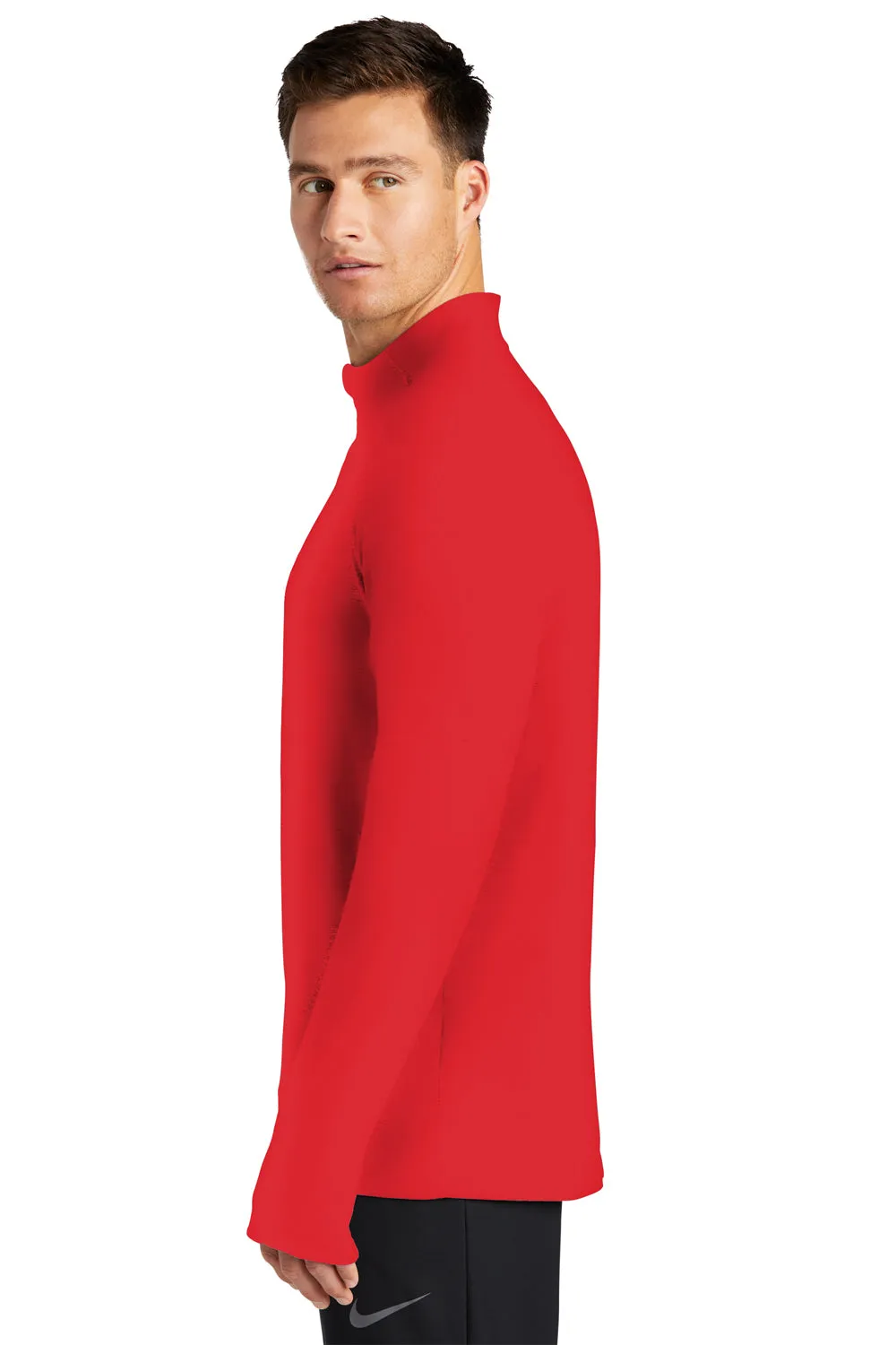 Nike Mens Element Dri-Fit Moisture Wicking 1/4 Zip Sweatshirt - Scarlet Red