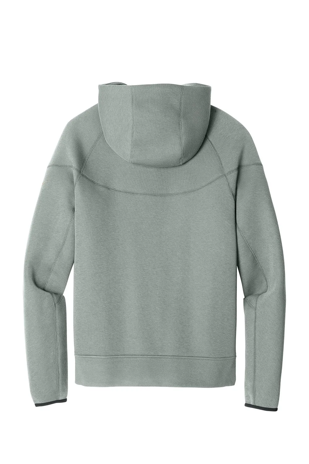 Nike Mens Tech Fleece Full Zip Hooded Sweatshirt Hoodie w/ Pockets - Heather Dark Grey