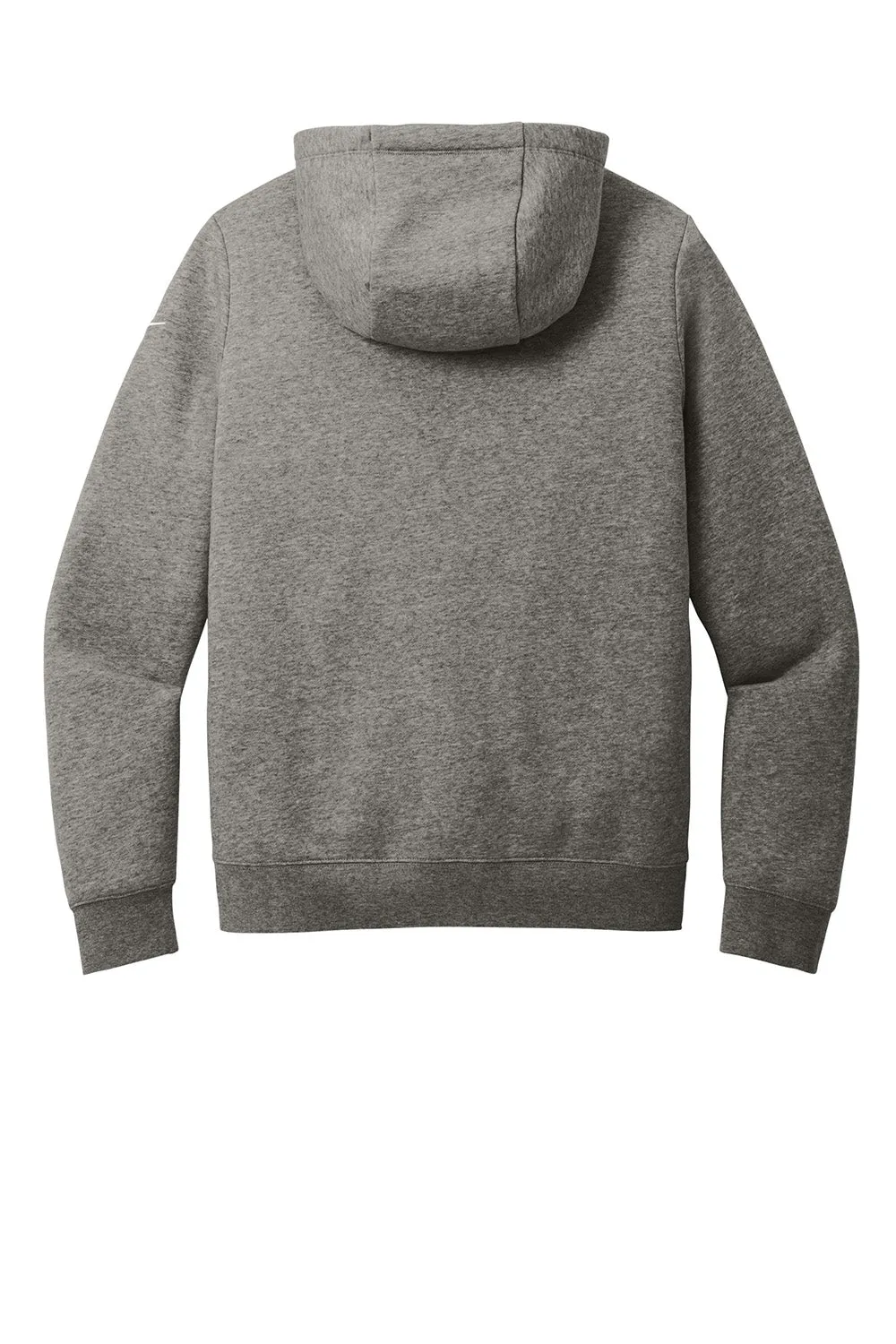 Nike Womens Club Fleece Full Zip Hooded Sweatshirt Hoodie w/ Pockets - Heather Charcoal Grey