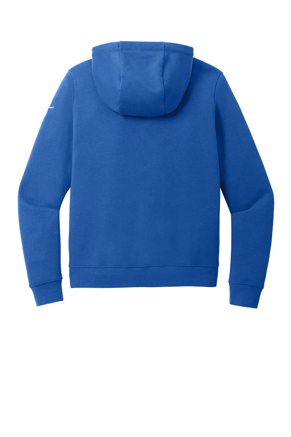 Nike Womens Club Fleece Hooded Sweatshirt Hoodie w/ Pouch Pockets - Game Royal Blue