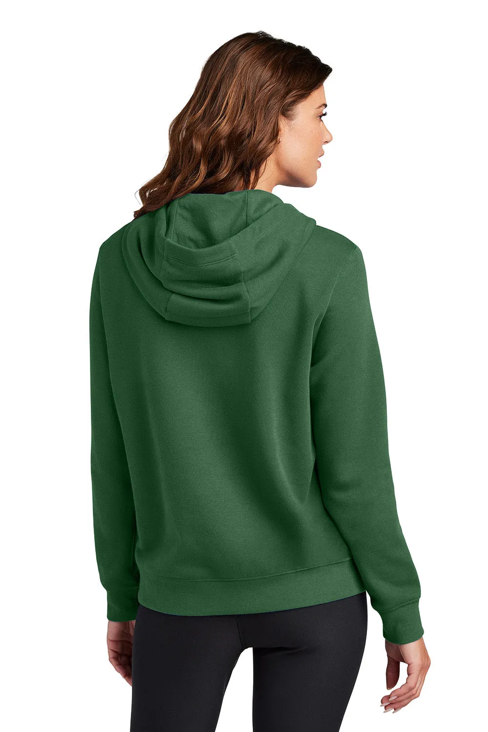 Nike Womens Club Fleece Hooded Sweatshirt Hoodie w/ Pouch Pockets - Gorge Green
