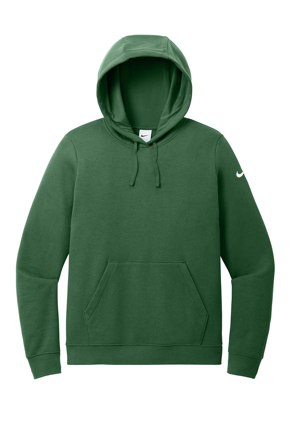 Nike Womens Club Fleece Hooded Sweatshirt Hoodie w/ Pouch Pockets - Gorge Green