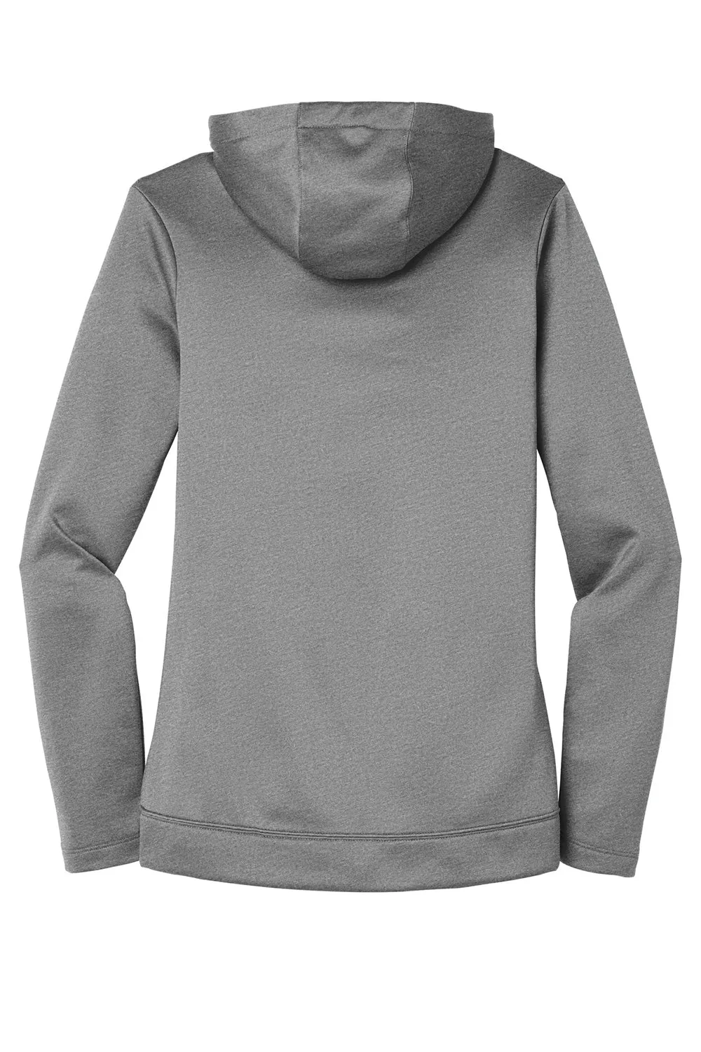 Nike Womens Therma-Fit Moisture Wicking Fleece Full Zip Hooded Sweatshirt Hoodie w/ Pockets - Heather Dark Grey