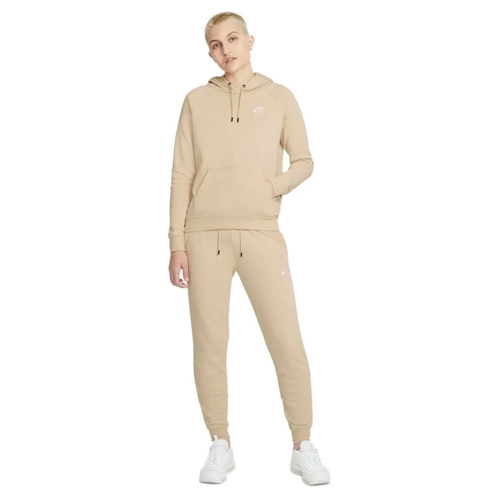 Nike Women's W NSW ESSNTL FLC MR PNT RG Pants, Rattan/White, L Columbia Clothing