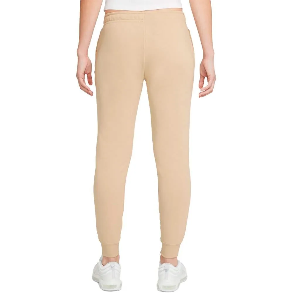 Nike Women's W NSW ESSNTL FLC MR PNT RG Pants, Rattan/White, L Columbia Clothing