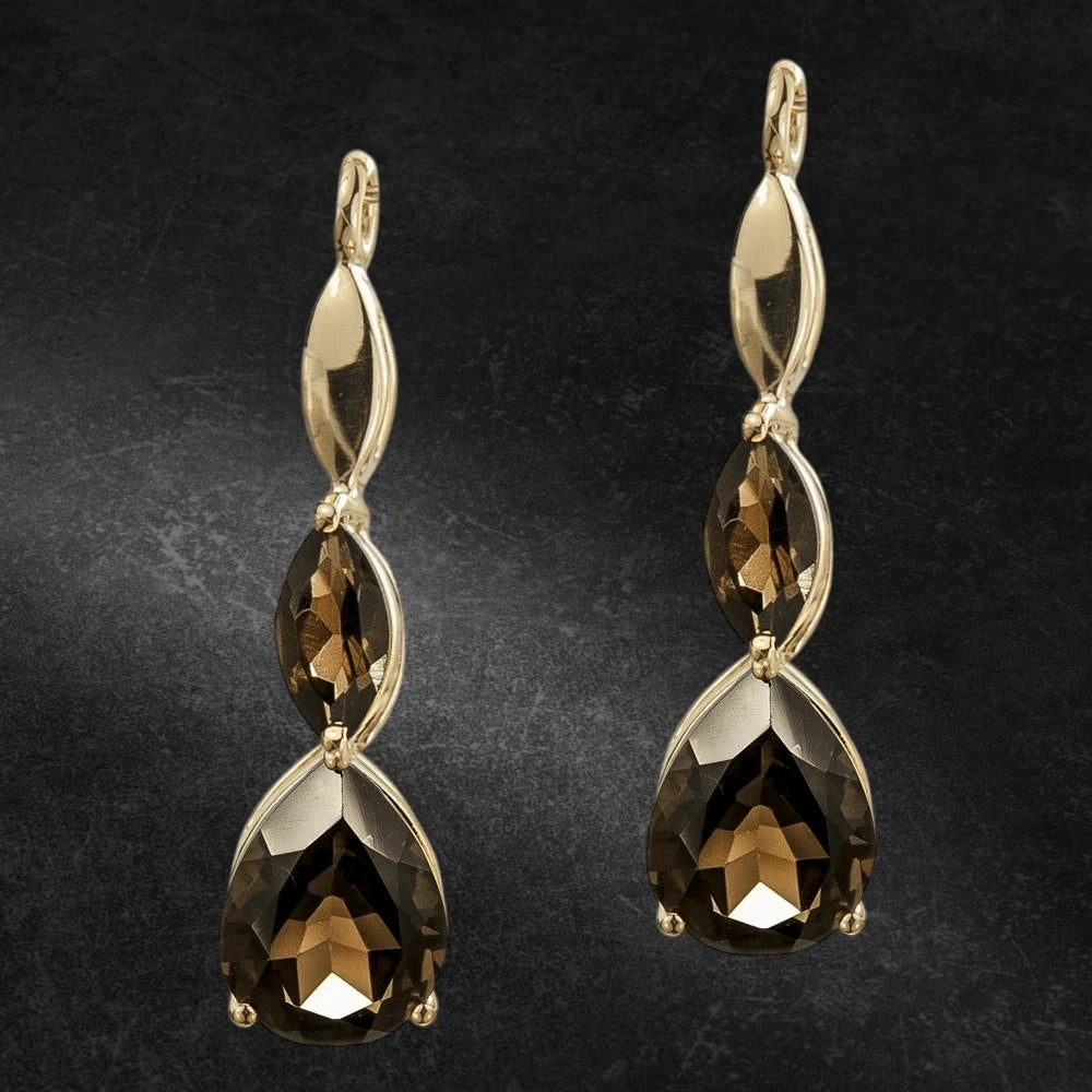Noisette Quartz Earrings