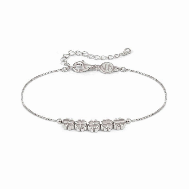 Nomination Armonica Bracelet, Four-Leaf Clovers, Sterling Silver