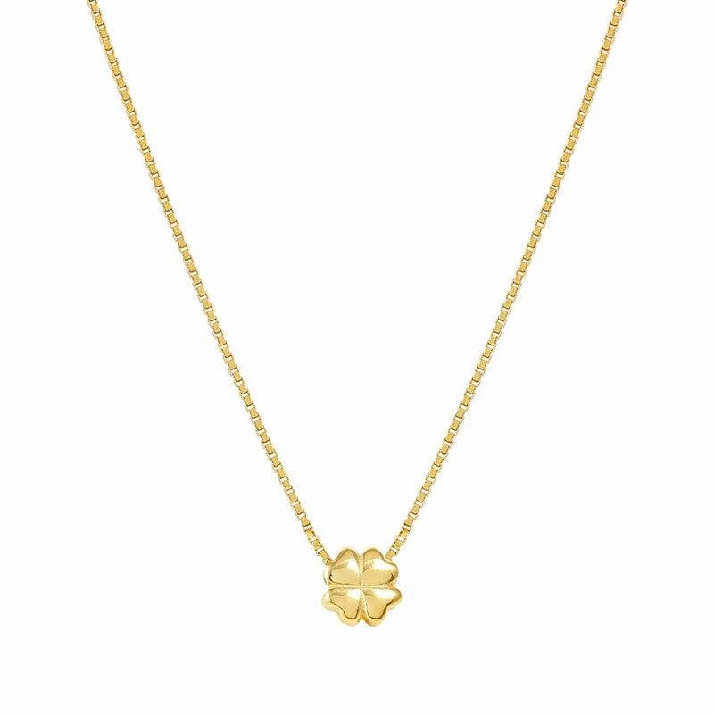 Nomination Armonica Necklace, Four-Leaf Clover, Gold, Sterling Silver
