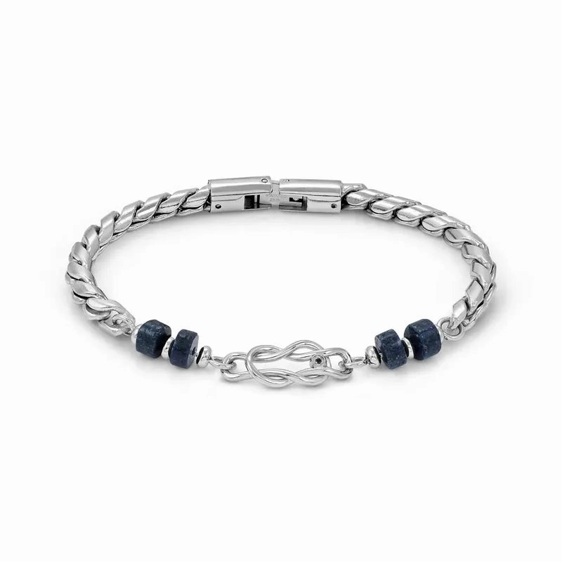 Nomination Atlante Bracelet, Knot & Natural Stones, Stainless Steel