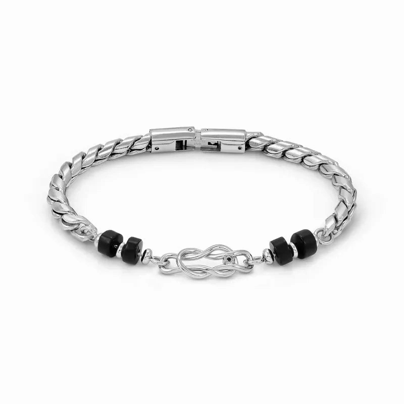 Nomination Atlante Bracelet, Knot & Natural Stones, Stainless Steel