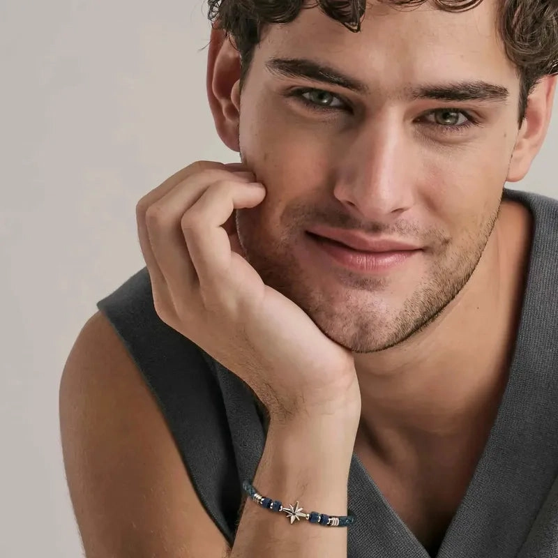 Nomination Atlante Bracelet, Windrose & Natural Stones, Synthetic Leather
