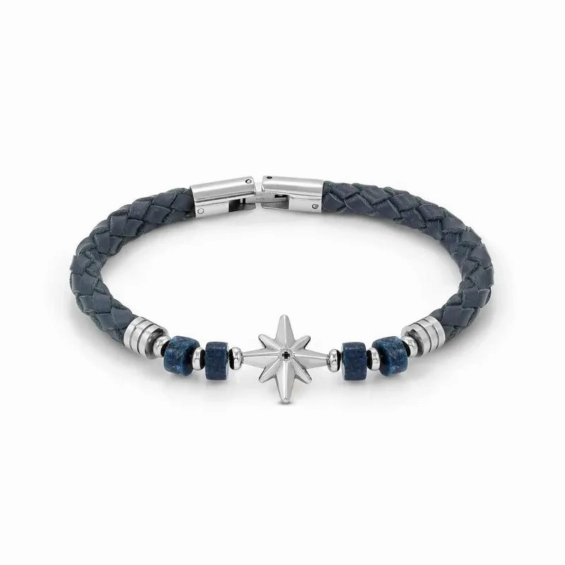 Nomination Atlante Bracelet, Windrose & Natural Stones, Synthetic Leather