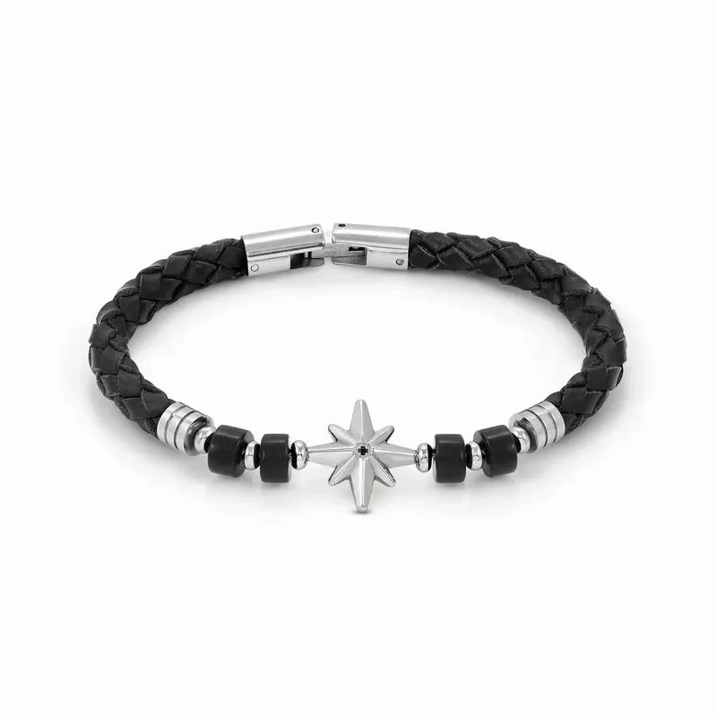 Nomination Atlante Bracelet, Windrose & Natural Stones, Synthetic Leather