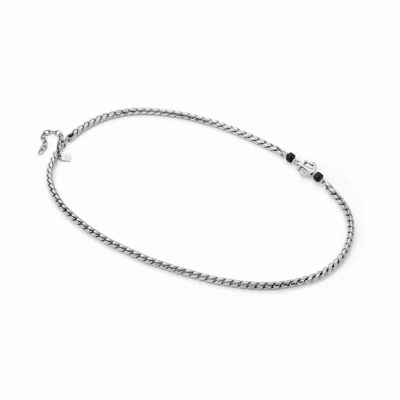 Nomination Atlante Necklace, Ancora & Natural Stones, Stainless Steel