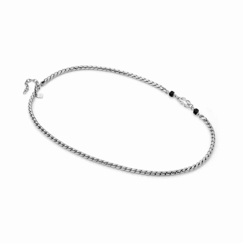 Nomination Atlante Necklace, Knot & Natural Stones, Stainless Steel