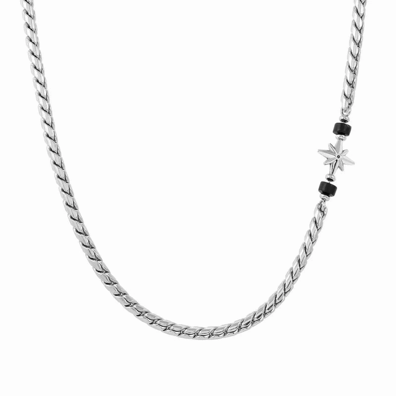 Nomination Atlante Necklace, Windrose & Natural Stones, Stainless Steel