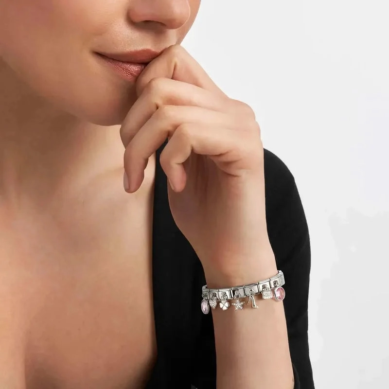 Nomination Composable Link Be Kind Flower Pendant, Silver
