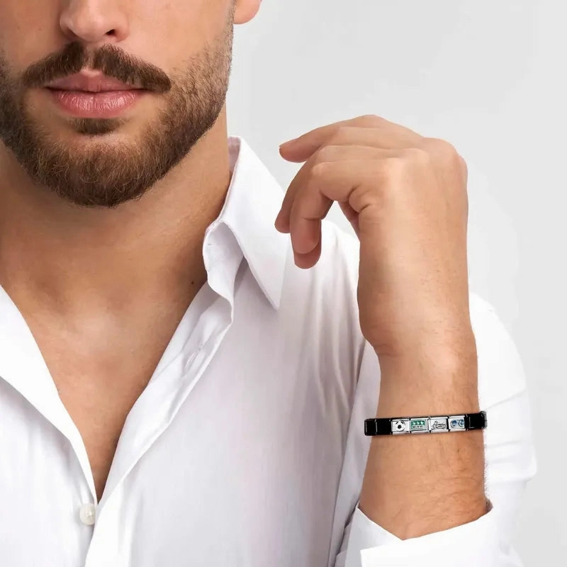 Nomination Composable Link Daisy White Cubic Zirconia, Silver