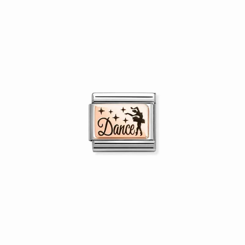 Nomination Composable Link Dance with Ballerina, 9K Rose Gold
