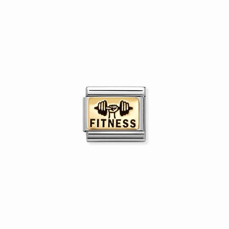 Nomination Composable Link Fitness, 18K Gold & Enamel