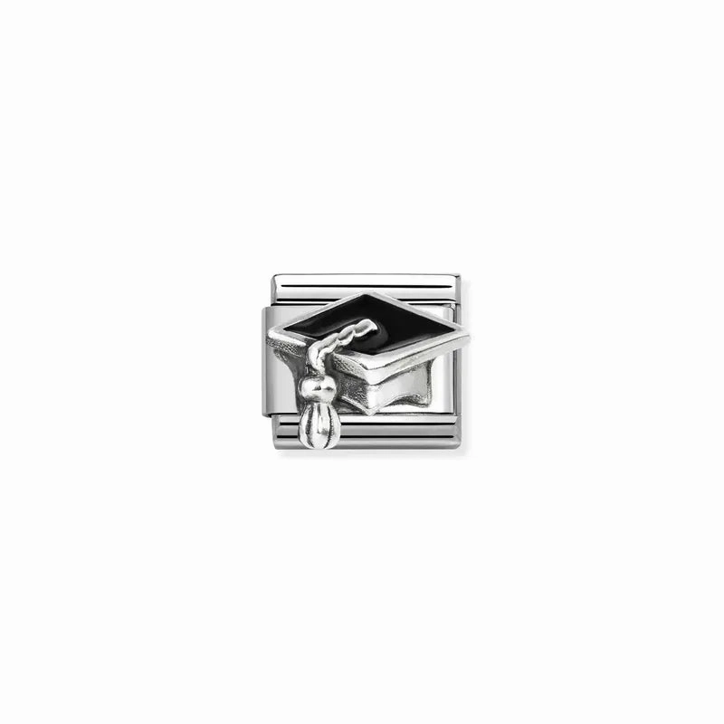 Nomination Composable Link Graduation Hat, Silver
