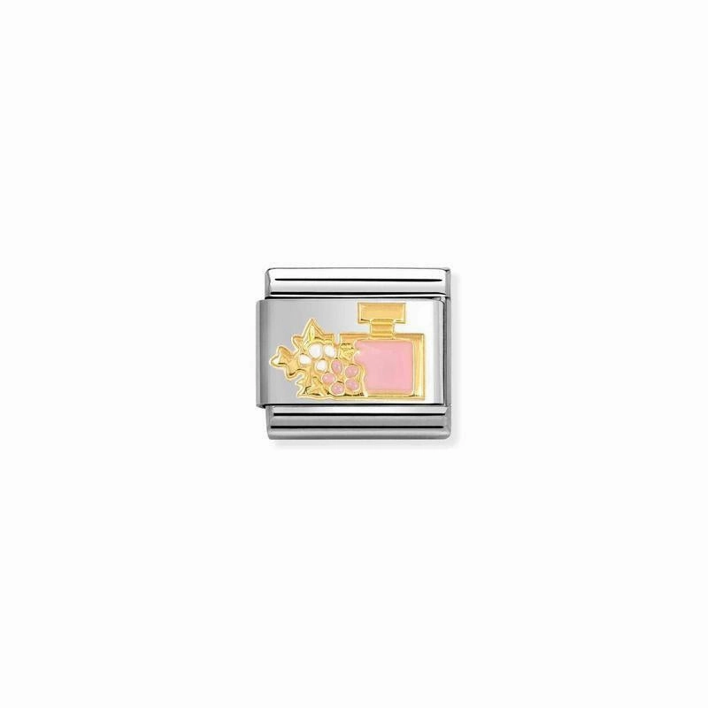 Nomination Composable Link Perfume with Flower, 18K Gold & Enamel