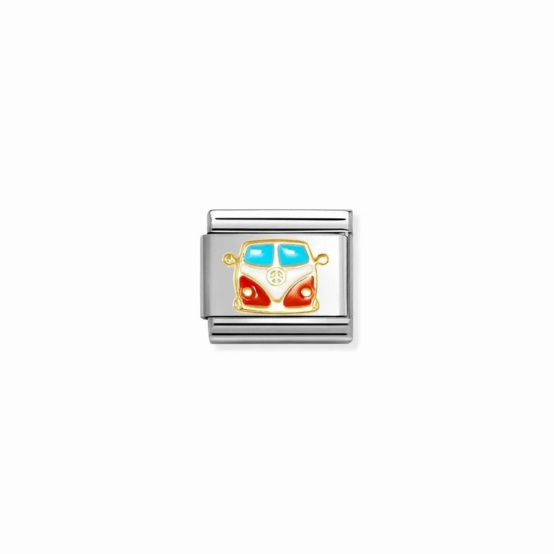 Nomination Composable Link Van, 18K Gold & Enamel