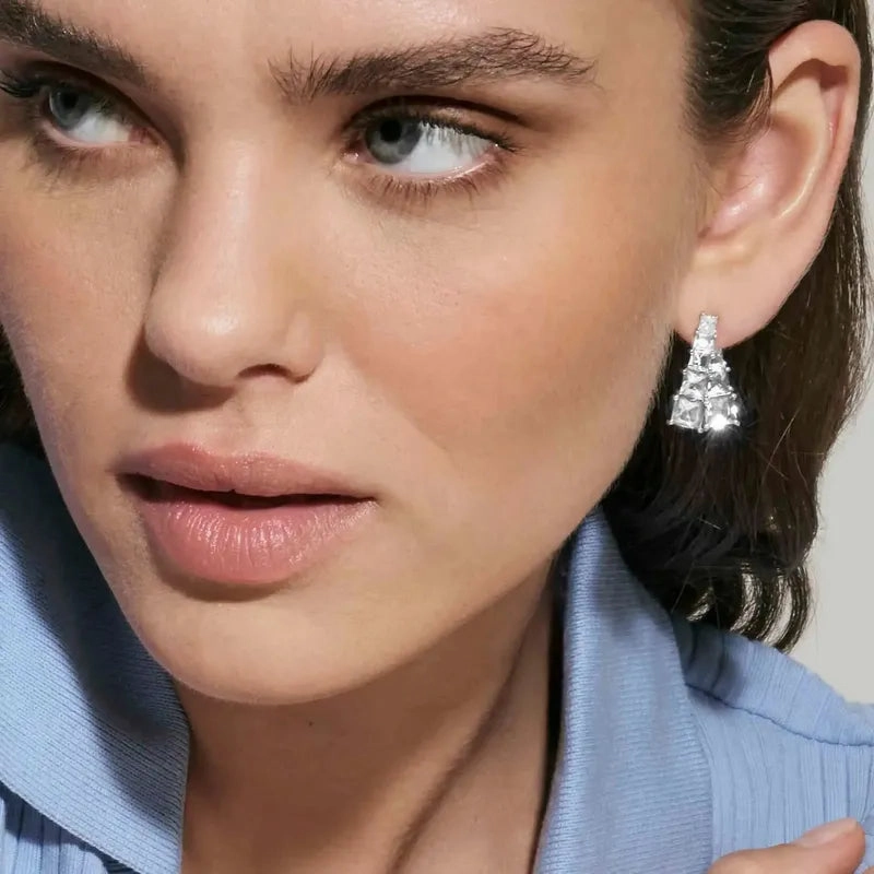 Nomination Daytonight Earrings with Cubic Zirconia, Sterling Silver