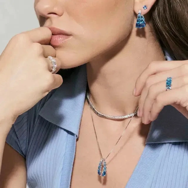 Nomination Daytonight Earrings with Cubic Zirconia, Sterling Silver