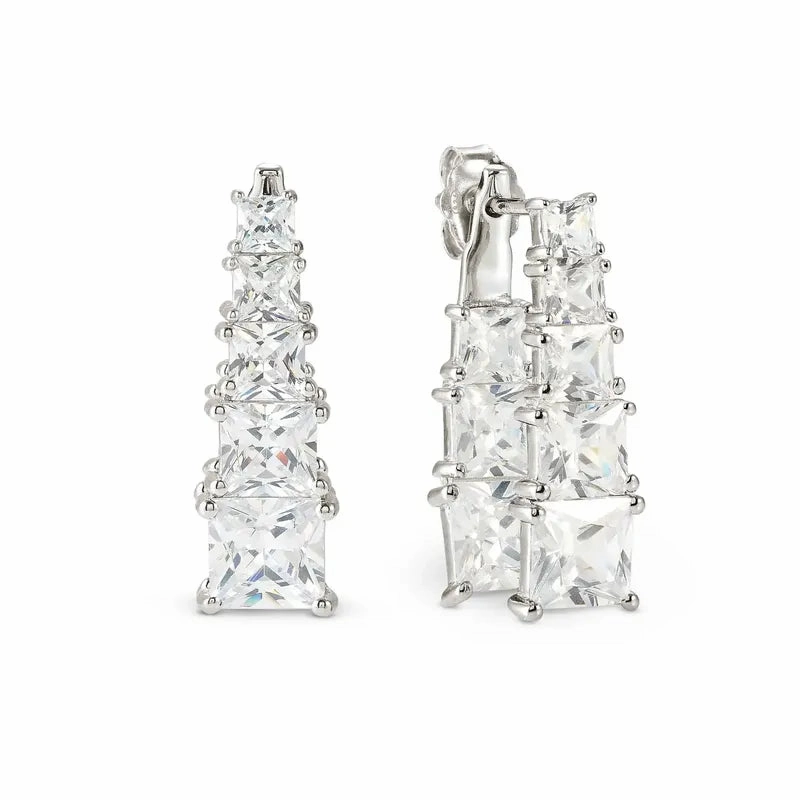 Nomination Daytonight Earrings with Cubic Zirconia, Sterling Silver