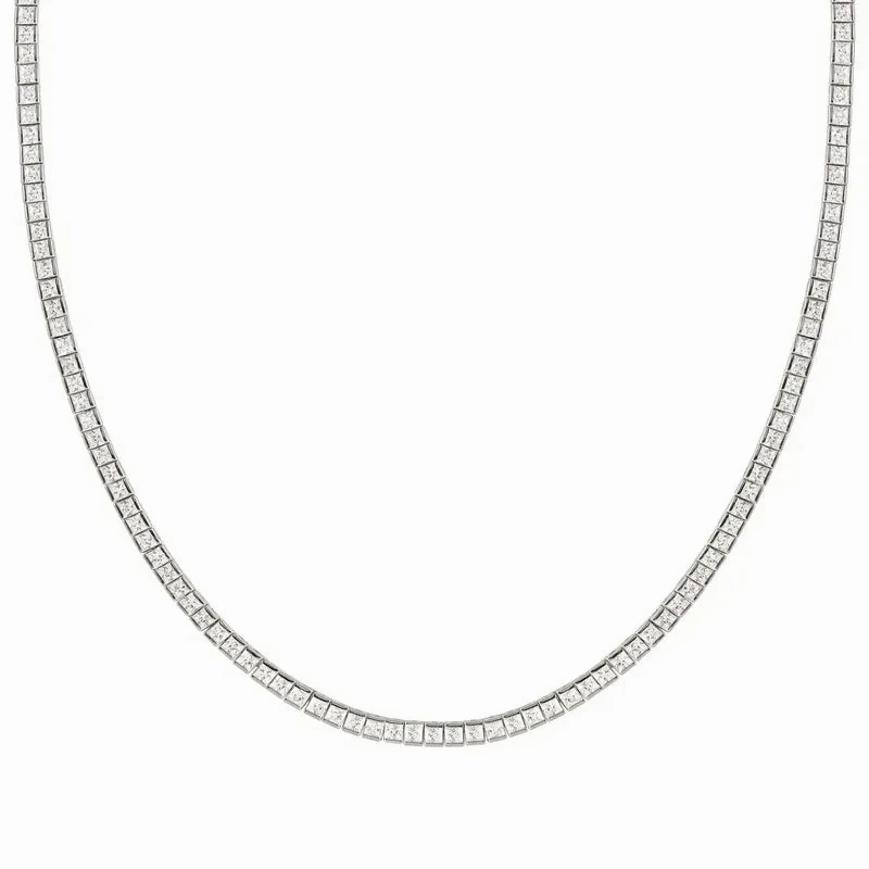 Nomination Daytonight Tennis Necklace, Cubic Zirconia, Sterling Silver