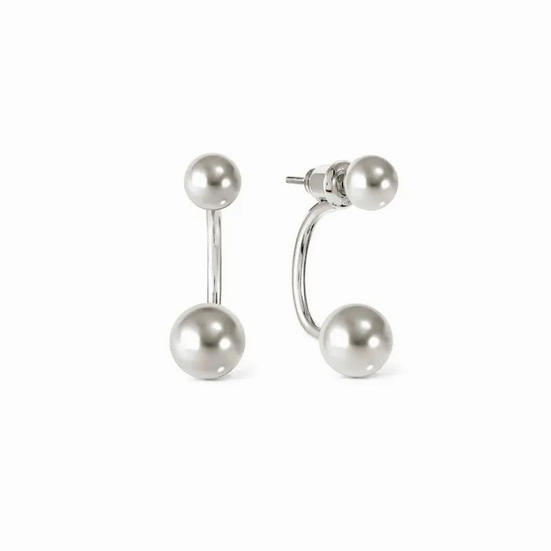 Nomination Fashion Era Earrings with 2 Spheres, Sterling Silver
